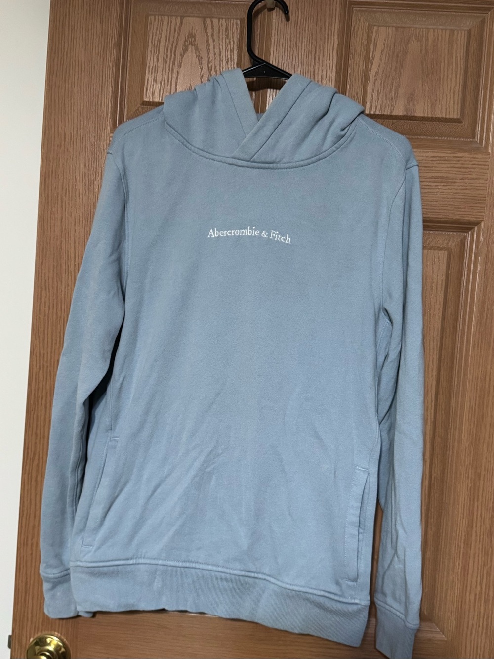 Abercrombie & Fitch Light Blue Crewneck Hoodie EUC